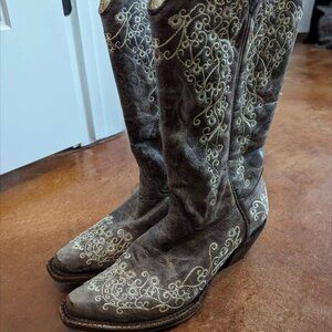 Corral women's boots crater with bone embroidery